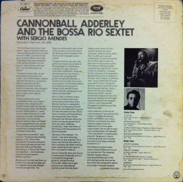 Release: Cannonball's Bossa Nova-Vinyl-US-1968-ST 2877, ST-2877-1342865