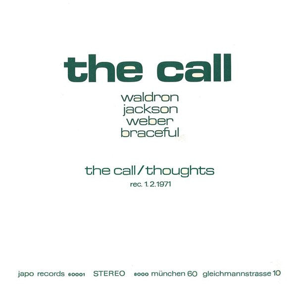 Release: The Call-Vinyl-Germany-1971-60001, japo records 60001 ST-1439083