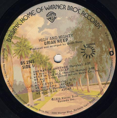 Release: High And Mighty-Vinyl-US-1976-BS 2949, BS 2949-1664173