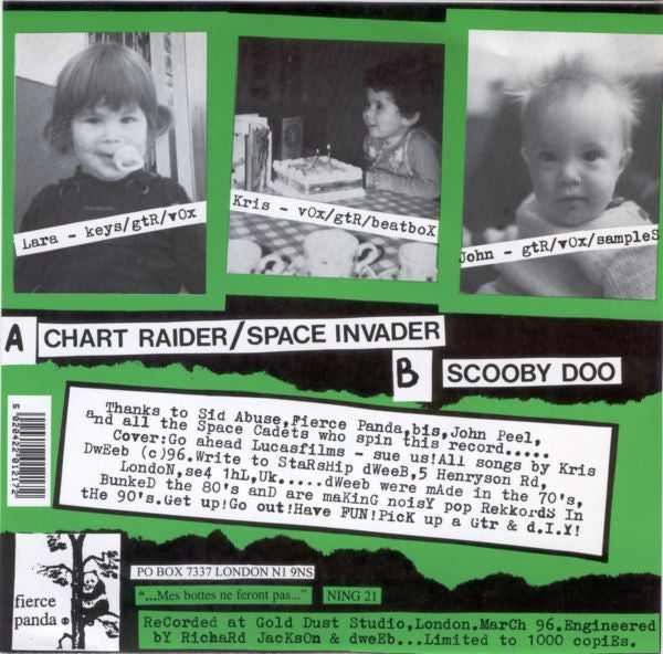 Release: Chart Raider / Space Invader 45-Vinyl-UK-1996-NING 21-2938756