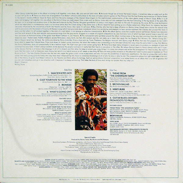 Master Release: Smackwater Jack by Quincy Jones