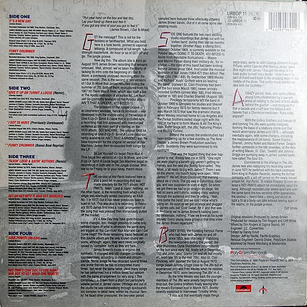 Release: In The Jungle Groove-Vinyl-UK-1986-URBDP 11-1117209