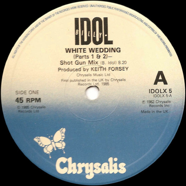 Release: White Wedding-Vinyl-UK-1985-IDOLX 5-1555983