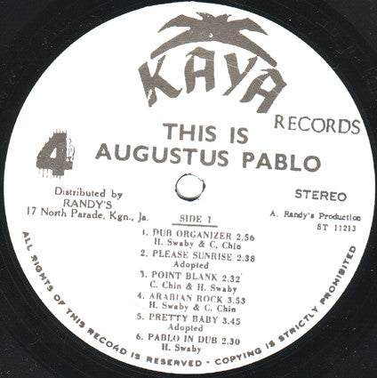 Master Release: This Is Augustus Pablo by Augustus Pablo