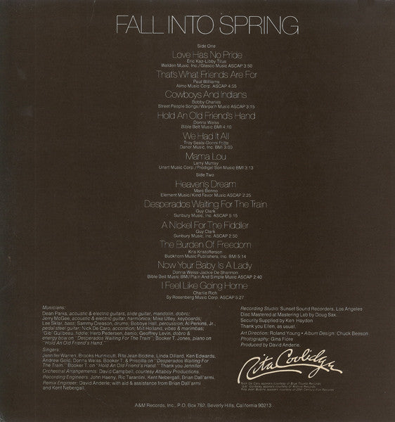 Master Release: Fall Into Spring by Rita Coolidge
