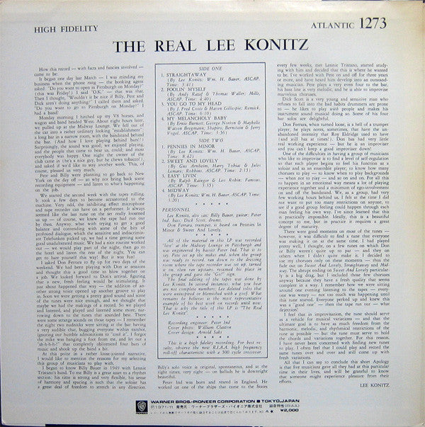 Release: The Real Lee Konitz-Vinyl-Japan-1971-P-6033A-1037804