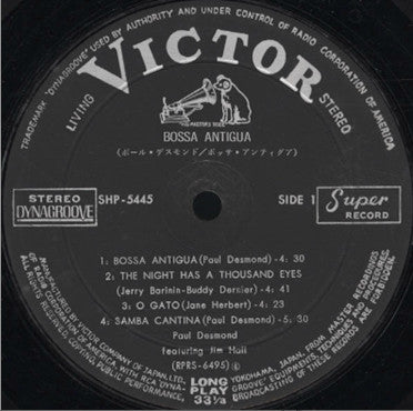 Release: Bossa Antigua-Vinyl-Japan-1965-SHP-5445-3266805