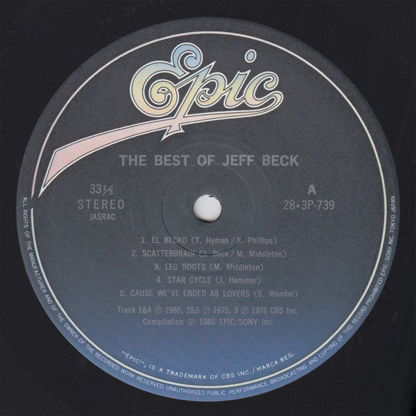 Release: The Best Of Jeff Beck-Vinyl-Japan-1986-28•3P-739-10707258