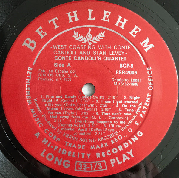 West Coasting With Conte Candoli And Stan Levey (Spanish Reissue)