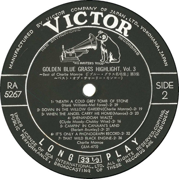 Golden Blue Grass Highlight, Vol. 3, The Best Of Charlie Monroe