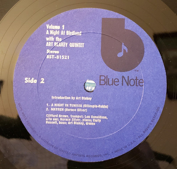 A Night At Birdland, Volume 1
