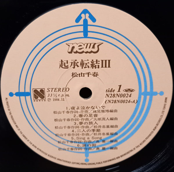 Release: 起承転結Ⅲ-Vinyl-Japan-1984-N28N0024, N28N0024-19122991