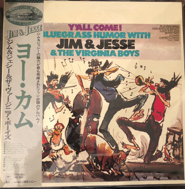 Release: Y'all Come! Bluegrass Humor With Jim & Jesse And The Virginia Boys-Vinyl-Japan-1976-20AP-20-11656360