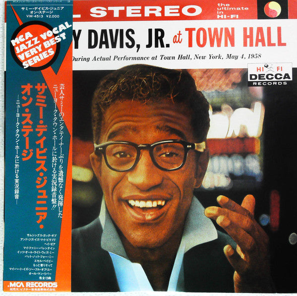 Sammy Davis, Jr. At Town Hall