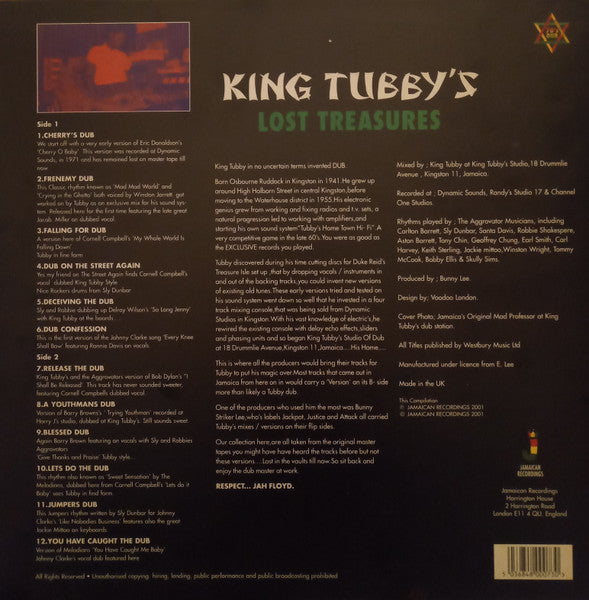 Master Release: King Tubby's Lost Treasures by King Tubby