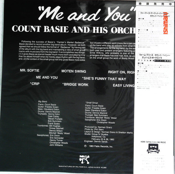 Release: Me And You-Vinyl-Japan-1983-28MJ 3280-21296269
