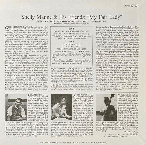 Modern Jazz Performances Of Songs From My Fair Lady