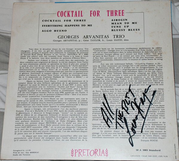 Release: Cocktail For Three-Vinyl-France-None-30 J. 3003-22666349