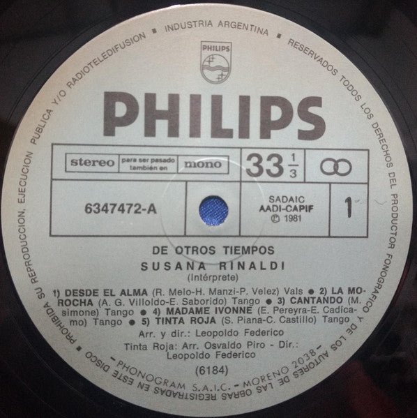 De Otros Tiempos