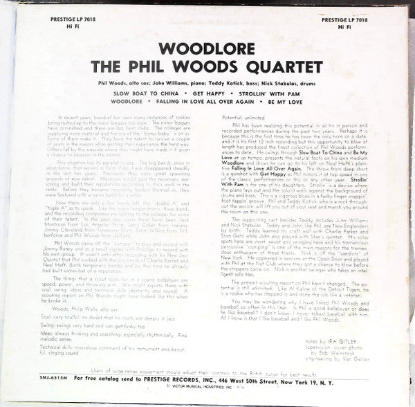 Release: Woodlore-Vinyl-Japan-1976-LP 7018, SMJ-6515M, SMJ-6515 (M), SMJ-6515Ⓜ-24680600