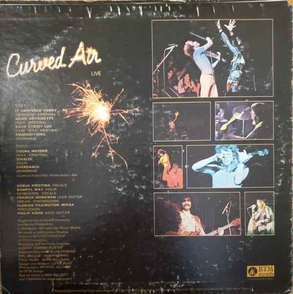 Release: Curved Air Live-Vinyl-US-1975-BTM 5001-19132183