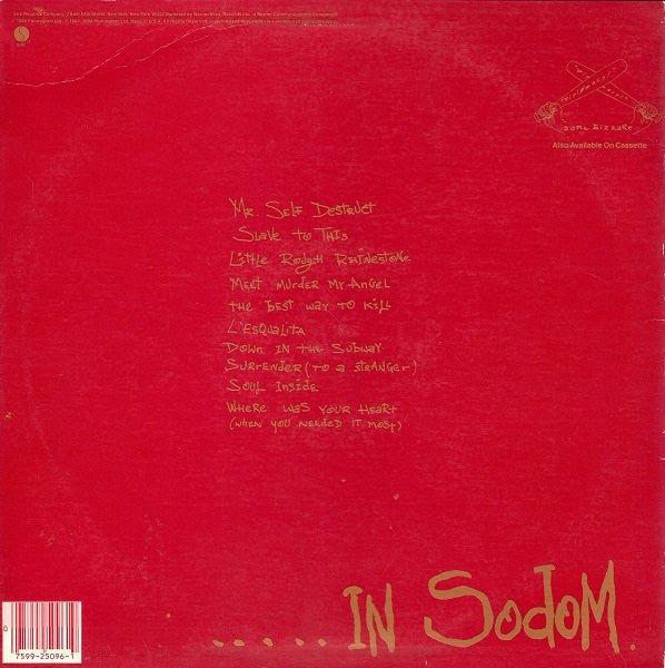 Release: This Last Night...In Sodom-Vinyl-US-1984-1-25096, 1-25096-55923