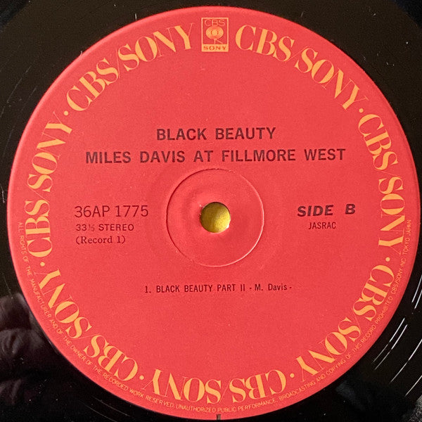 Black Beauty / Miles Davis At Fillmore West