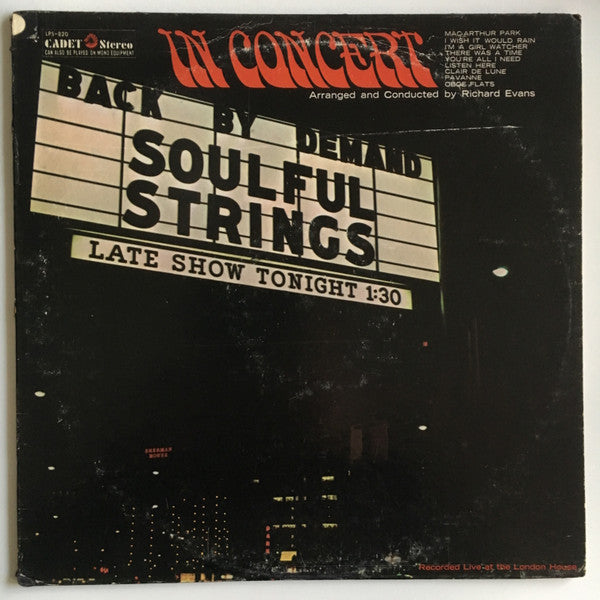 Master Release: Back By Demand: The Soulful Strings In Concert by The Soulful Strings
