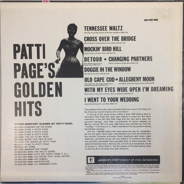 Master Release: Golden Hits by Patti Page