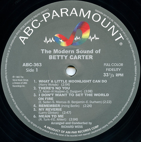 The Modern Sound Of Betty Carter