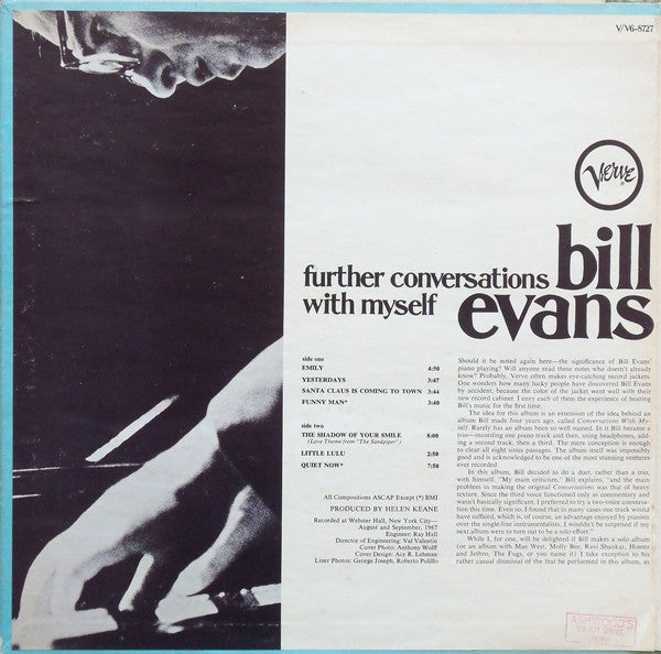 Release: Further Conversations With Myself-Vinyl-US-1967-V6/8727, V6-8727-12258033