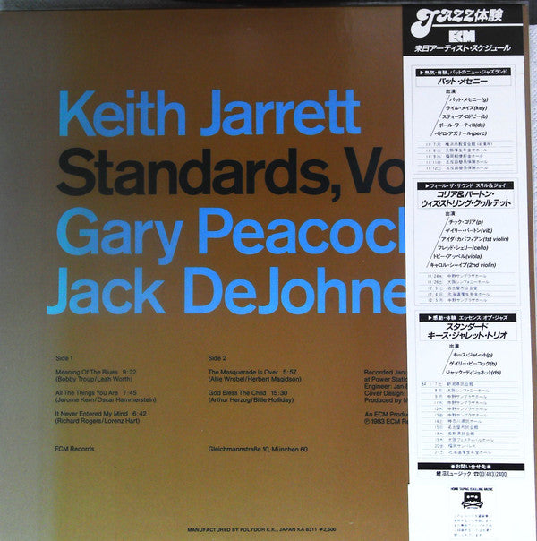 Release: Standards, Vol. 1-Vinyl-Japan-1983-25MJ 3288-14656229