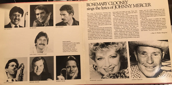 Release: Rosemary Clooney Sings The Lyrics Of Johnny Mercer-Vinyl-US-1987-CJ-333-14651630