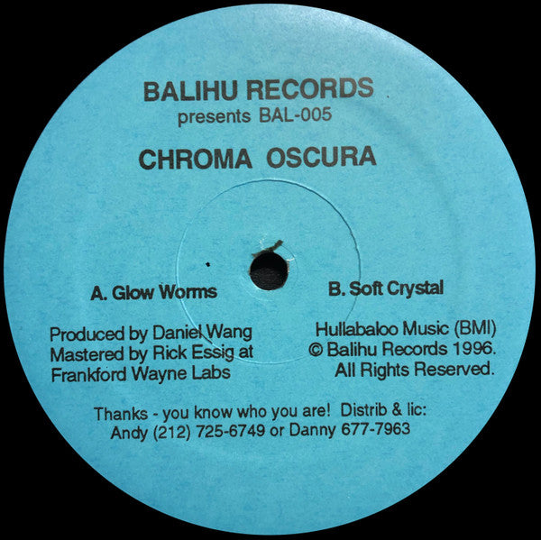 Master Release: Glow Worms / Soft Crystal by Chroma Oscura
