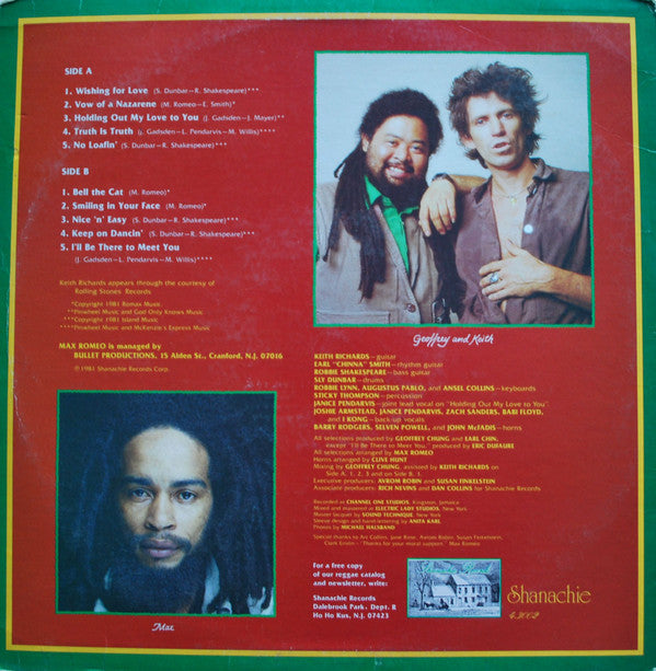 Release: Holding Out My Love To You-Vinyl-US-1981-Shanachie-43002, 43002-15035444