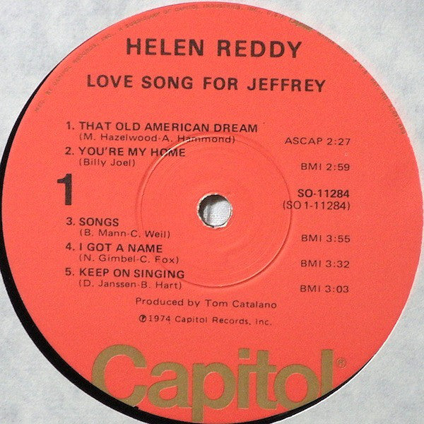 Release: Love Song For Jeffrey-Vinyl-US-1974-SO-11284-20329579