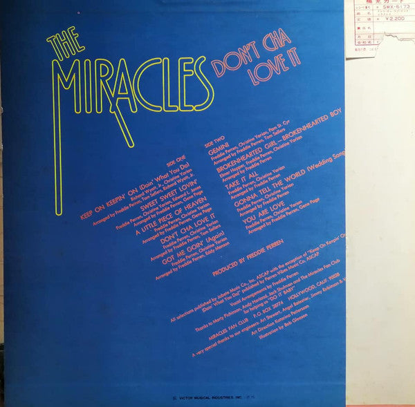 Release: Don't Cha Love It-Vinyl-Japan-1975-SWX-6173, SMOT-6092, T6-336-S1-13906970