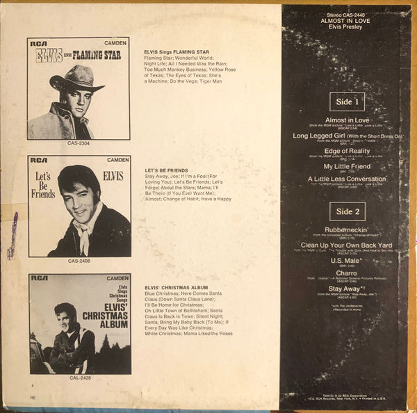 Release: Almost In Love-Vinyl-US-1973-CAS-2440-32348634