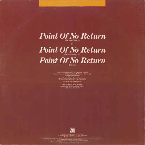 Release: Point Of No Return (Extended Version)-Vinyl-US-1986-0-86802-13735018