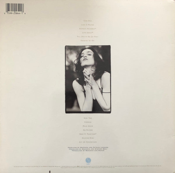 Release: Like A Prayer-Vinyl-US-1989-9 25844-1, 1-25844-15525231
