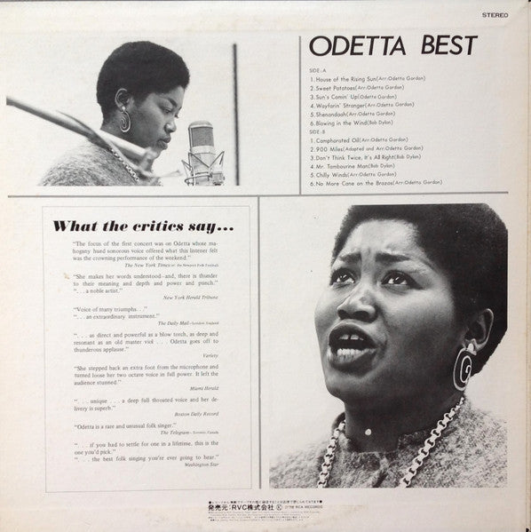 Odetta Best = 心に生きる歌 / オデッタ・ベスト