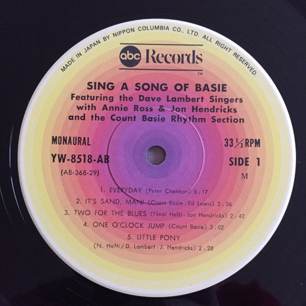 Release: Sing A Song Of Basie-Vinyl-Japan-1976-YW-8518-AB-16804698
