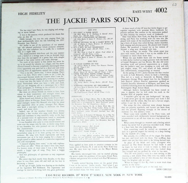 The Jackie Paris Sound