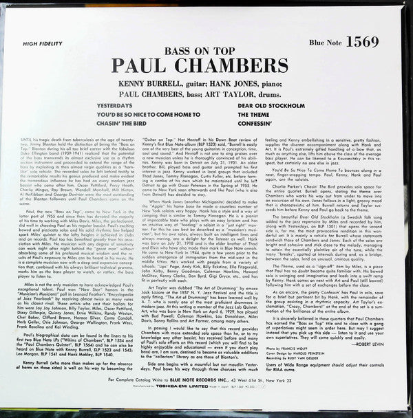 Release: Bass On Top-Vinyl-Japan-1984-BLP 1569, 1569-27235971