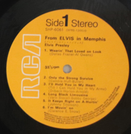 Master Release: From Elvis In Memphis by Elvis Presley