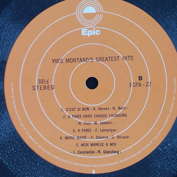Yves Montand's Greatest Hits