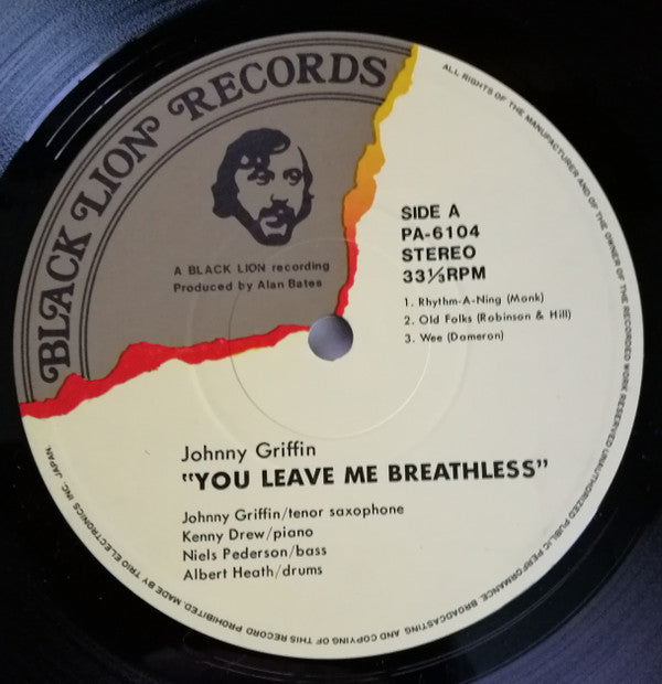 Release: You Leave Me Breathless-Vinyl-Japan-1977-PA 6104, PA 6104-11663620