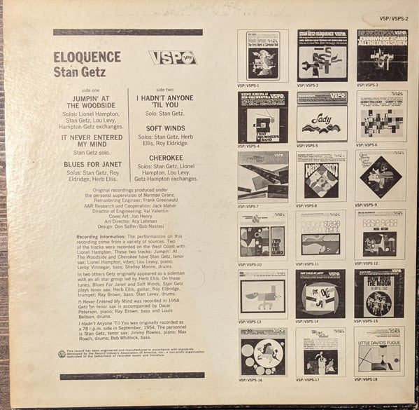 Release: Eloquence-Vinyl-US-1966-VSP-2-19788799