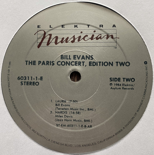The Paris Concert, Edition Two