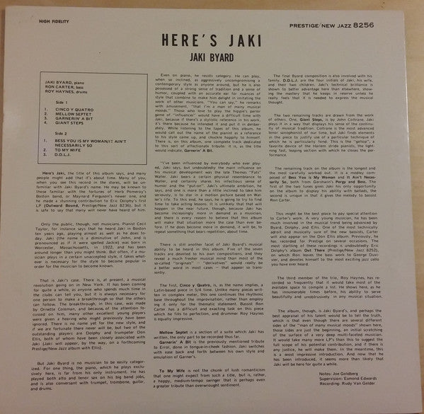 Master Release: Here's Jaki by Jaki Byard